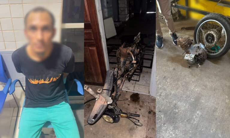 Homem é Detido por Furto de Peças de Motocicleta em Itaituba