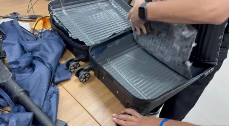 Canadense é preso com 4kg de cocaína