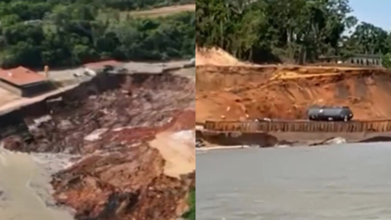 Vídeo: Deslizamento de Barranco Atinge Comunidade em Manacapuru no Amazonas