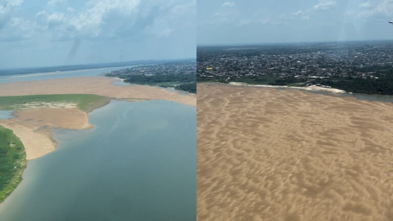 Imagens Revelam a Severidade da Seca no Rio Tapajós