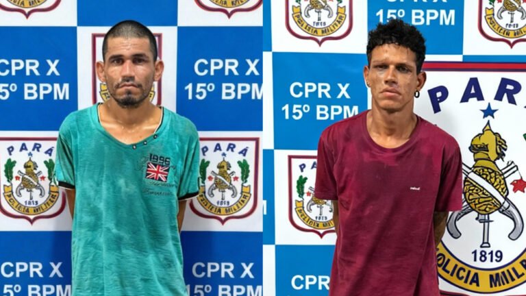 Dupla é presa após arrombar loja e furtar celulares no centro de Itaituba