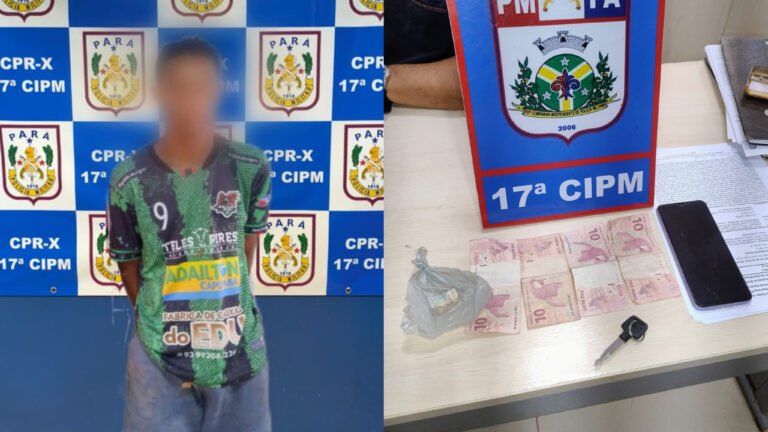 PM apreende droga e detém dupla após direção perigosa em Rurópolis