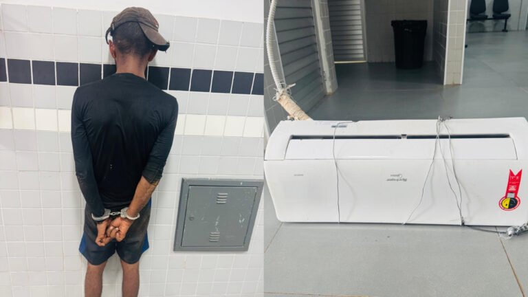 Homem é flagrado furtando central de ar no centro de Itaituba
