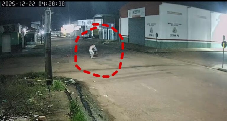 Câmeras de segurança flagram homicídio brutal em Itaituba