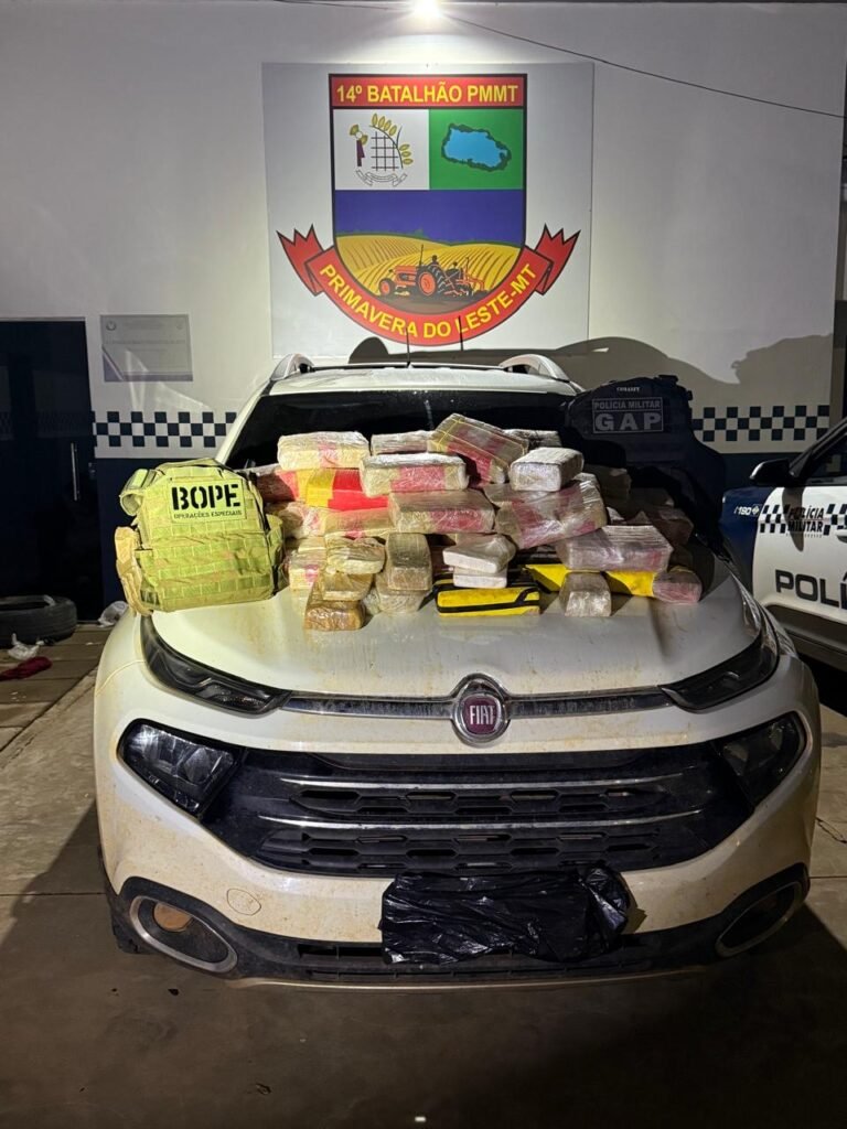 VÍDEO; PM de Itaituba e MT prendem suspeito com 58 kg de drogas após ação interestadual