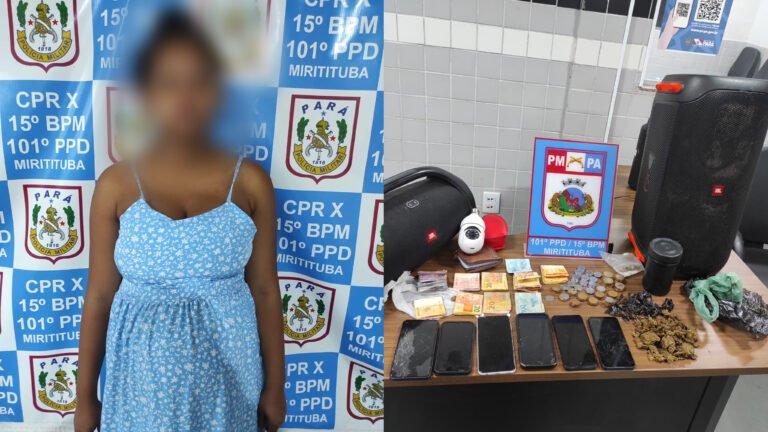Grávida de 8 meses é presa por tráfico na Invasão do Buritizal; droga era escondida até em fralda de bebê