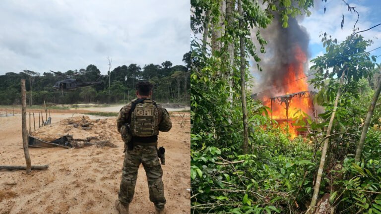 PF realiza operação contra garimpo ilegal em Jacareacanga e destrói estruturas na Terra Indígena Munduruku
