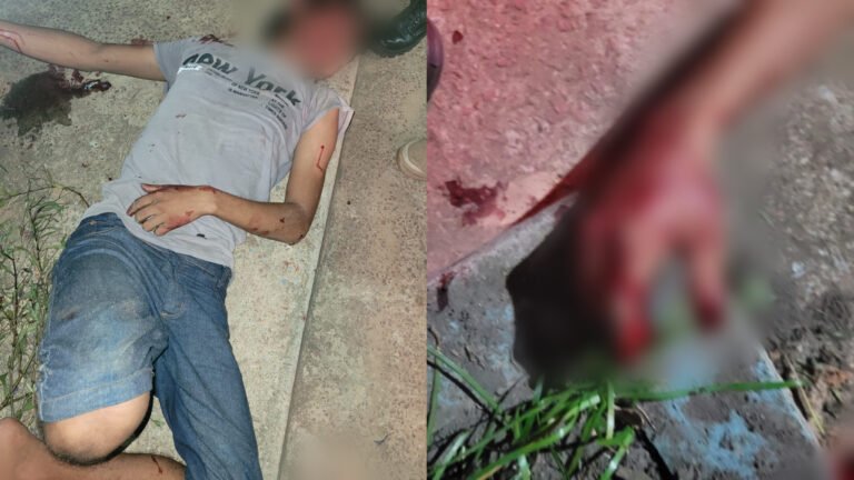 Homem é agredido após ameaçar moradores com facão no bairro Santo Antônio, em Itaituba