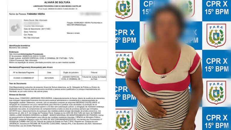 Mulher flagrada arrombando lojas é solta em audiência de custódia em Itaituba