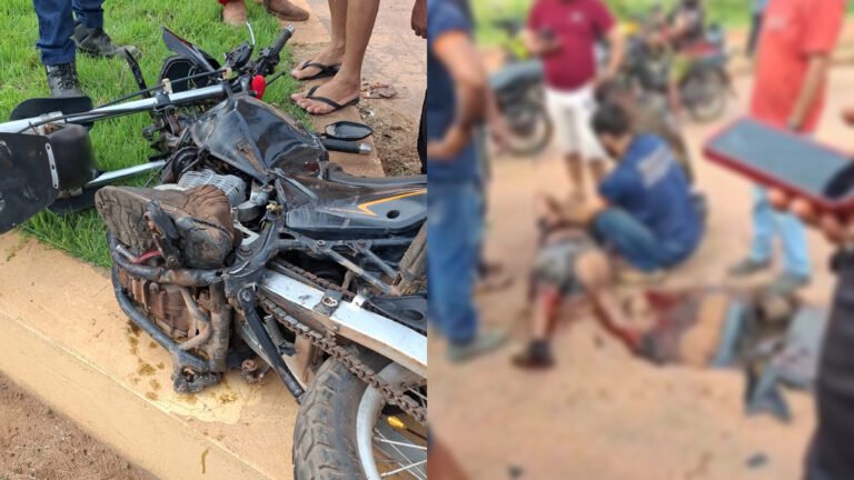 VÍDEO; Motociclista fica gravemente ferido em acidente na BR-230, em Itaituba