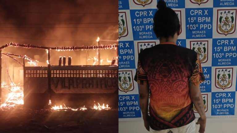 VÍDEO; Incêndio atinge Vila do Prata no distrito de Moraes Almeida, em Itaituba