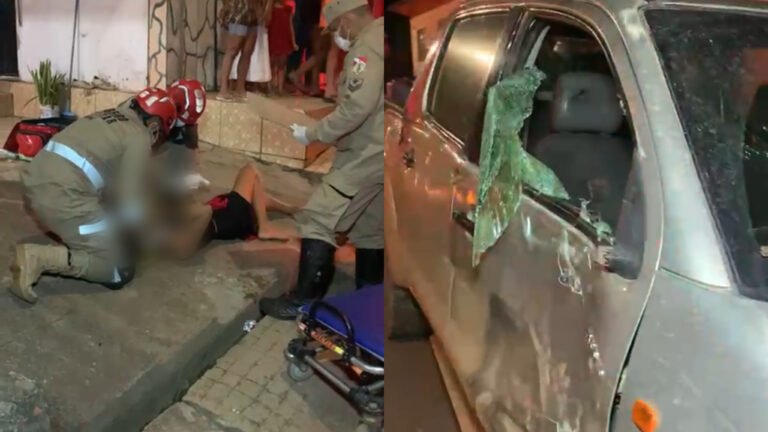 VÍDEO; Motociclista e passageira ficam feridos após colisão com caminhonete em Itaituba