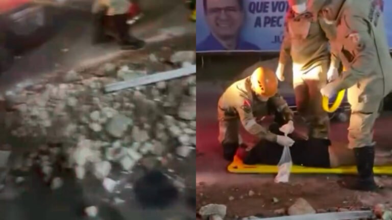 VÍDEO; Motociclista fica ferida após colidir com entulho em via pública em Itaituba