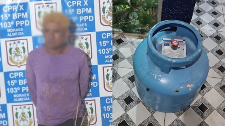 Suspeito é preso após furtar botijão de gás e motocicleta em Moraes Almeida