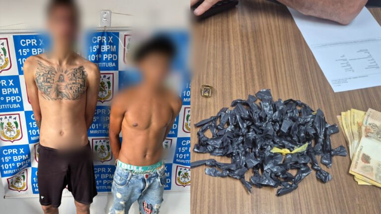 Polícia apreende drogas durante ronda no distrito de Miritituba, em Itaituba