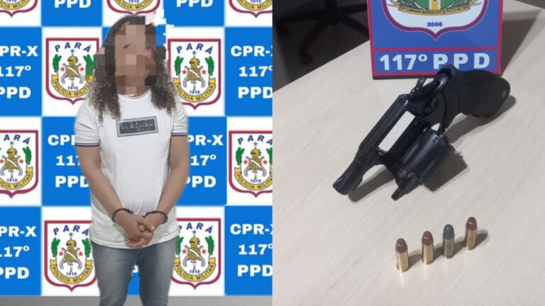 Homem é preso com revólver durante operação da PM no Distrito de Divinópolis 