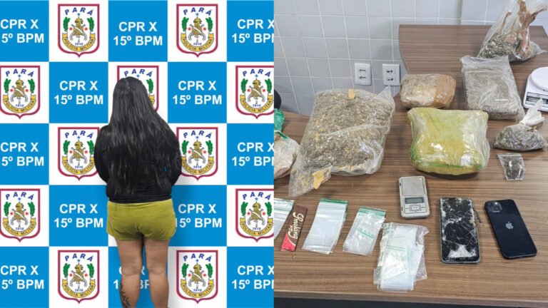 Mulher é presa suspeita de tráfico de drogas após acompanhamento policial em Itaituba