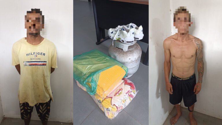 PM prende dois suspeitos de furto no bairro Liberdade, em Itaituba