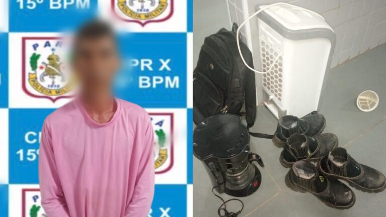 PM recupera objetos furtados e conduz suspeito à delegacia em Itaituba