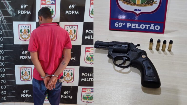 Homem é preso após ameaçar companheira com arma de fogo em Placas