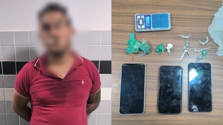 PM prende suspeito com drogas e balança de precisão, em Itaituba