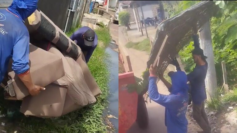 VÍDEO; Acúmulo de lixo em córregos preocupa prefeitura durante ação preventiva contra alagamentos em Itaituba