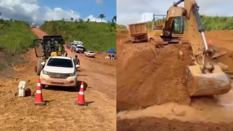 VÍDEO; BR-230 volta a ser liberada no km 308 após força-tarefa do DNIT e da empresa VF Gomes
