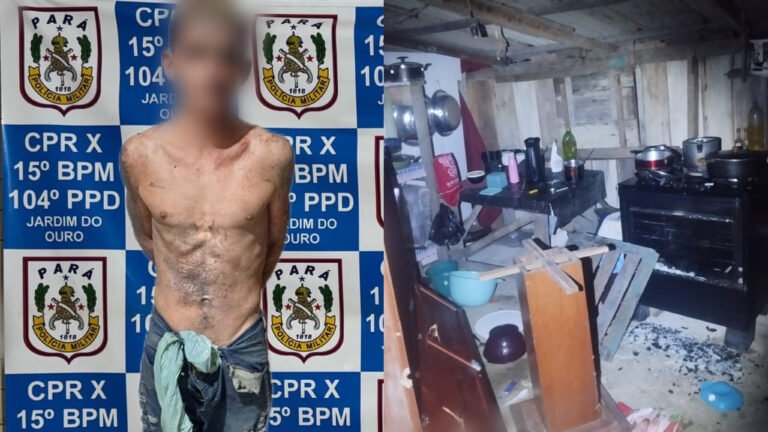 Homem é contido com taser após invadir residência e ameaçar morador com facão na comunidade do mamoal 