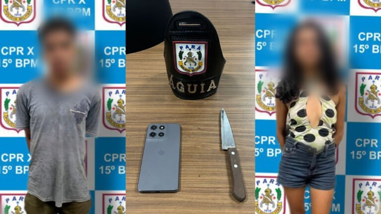 Casal é preso por roubo com arma branca durante operação Ocupação-II em Itaituba 