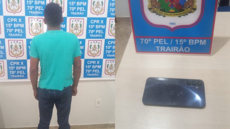 VÍDEO; Homem em regime aberto é preso após roubar celular de adolescente em Trairão
