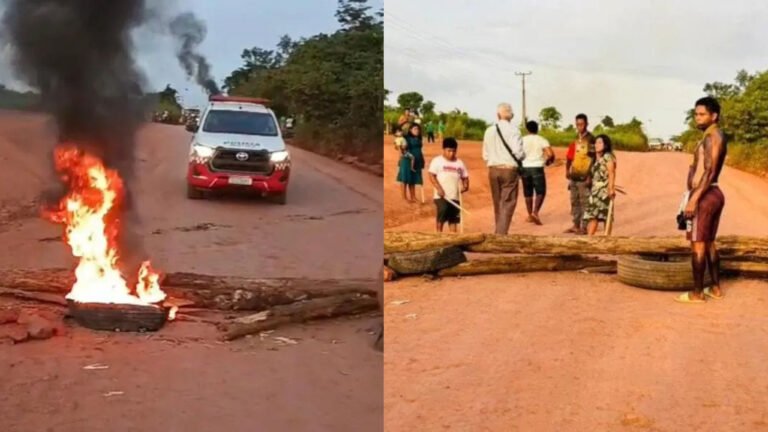 VÍDEO; Indígenas interditam a BR-230 entre Medicilândia e Uruará em protesto por asfaltamento