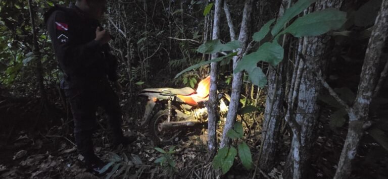 Moto furtada é encontrada abandonada em área de mata às margens da BR-230, em Placas