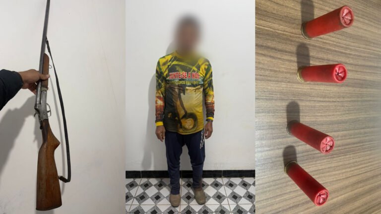 Homem é detido por porte ilegal de arma na região garimpeira de Itaituba