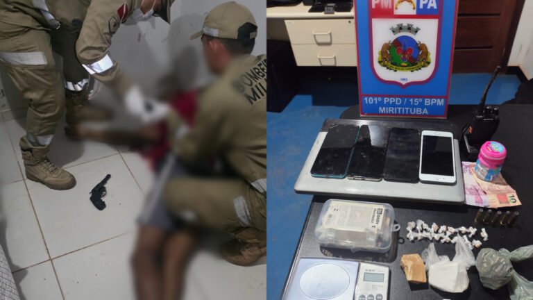 Ação da PM resulta em morte de suspeito após perseguição em Miritituba