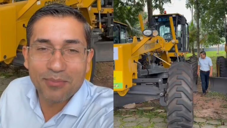 VÍDEO; Emenda parlamentar garante motoniveladora para fortalecer infraestrutura no Distrito de Divinópolis