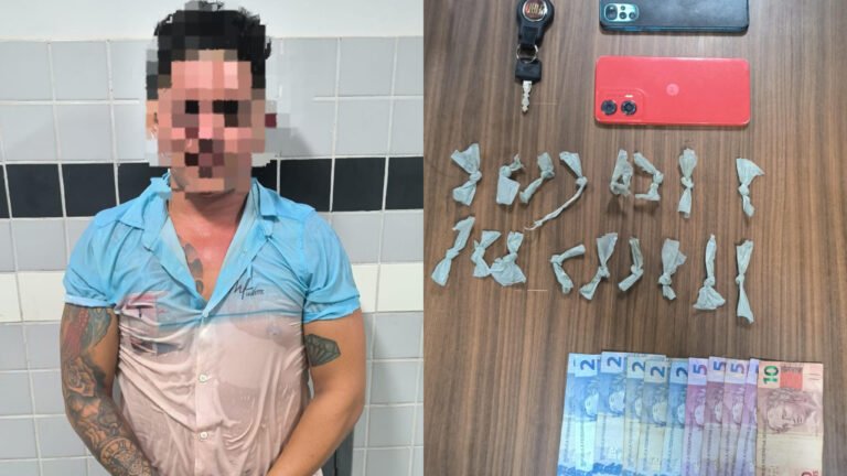 Polícia Militar prende suspeito por tráfico de drogas no bairro Vitória Régia, em Itaituba