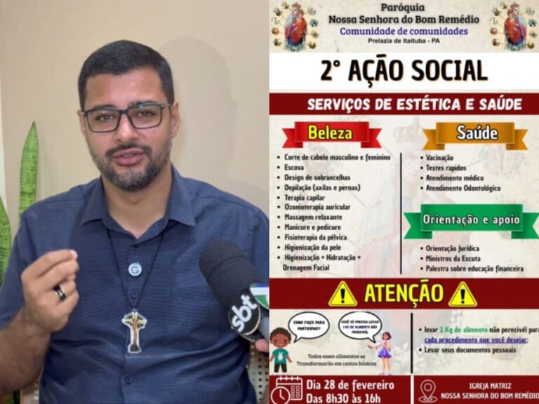 Paróquia Nossa Senhora do Bom Remédio promove segunda ação social com serviços gratuitos à comunidade
