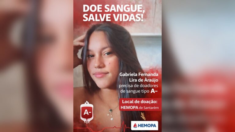 Jovem internada em estado grave precisa de doação urgente de sangue em Itaituba