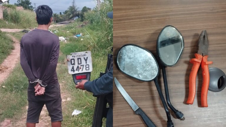 Suspeito é preso em flagrante após furtar motocicleta no bairro da Floresta, em Itaituba