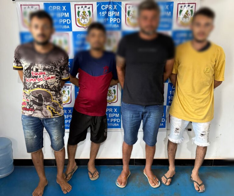 Polícia Militar prende quatro pessoas por tráfico de drogas em Miritituba
