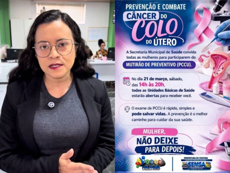 VÍDEO; Unidades de saúde de Itaituba abrem neste sábado (21) para exames preventivos da campanha Março Lilás