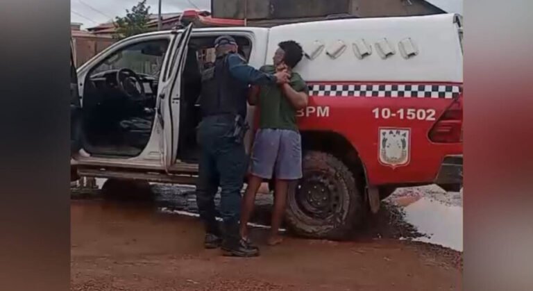 VÍDEO; Homem tenta fugir pelo telhado, mas é capturado pela Polícia Militar em Itaituba
