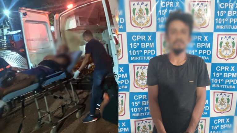Homem é esfaqueado no porto da balsa em Miritituba e suspeito é preso pela PM