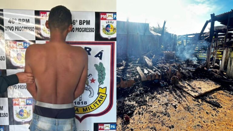 Homem incendeia casa da ex-esposa e é preso após confessar o crime em Novo Progresso