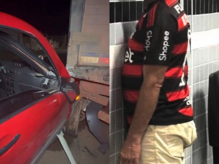 Motorista é conduzido à delegacia após colidir com caminhão e apresentar sinais de embriaguez em Itaituba