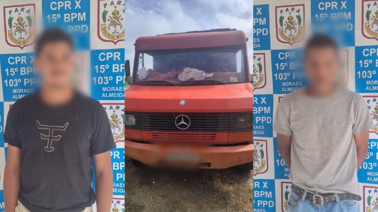 Suspeitos de furto de gado são interceptados pela Polícia Militar na BR-163, em Moraes Almeida