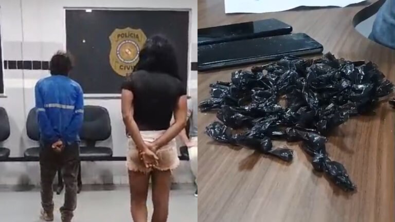 Dupla é presa por tráfico de drogas durante operação em Miritituba