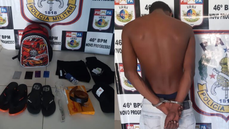 Suspeito de furto é detido após usar cartão da vítima em loja de Novo Progresso