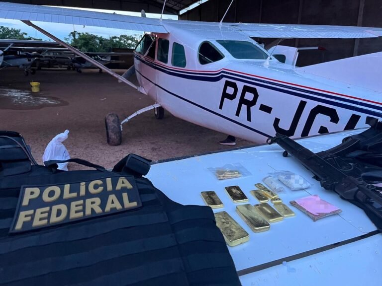 VÍDEO; Polícia Federal apreende 4,6 kg de ouro em aeronave particular no aeroporto de Itaituba