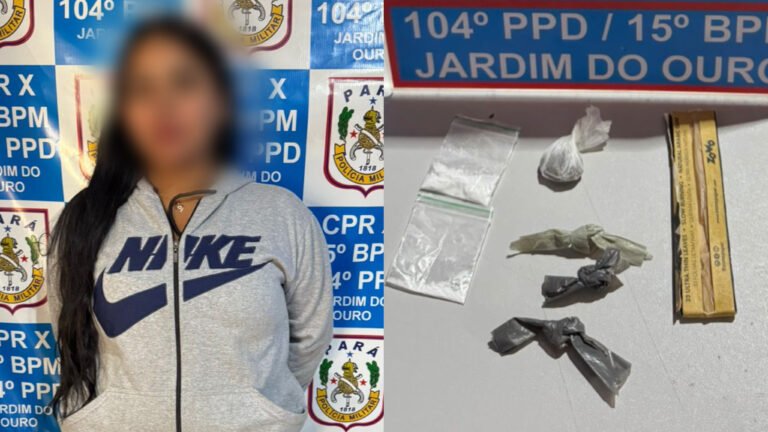 Mulher é detida com drogas após causar confusão em estabelecimento em Itaituba
